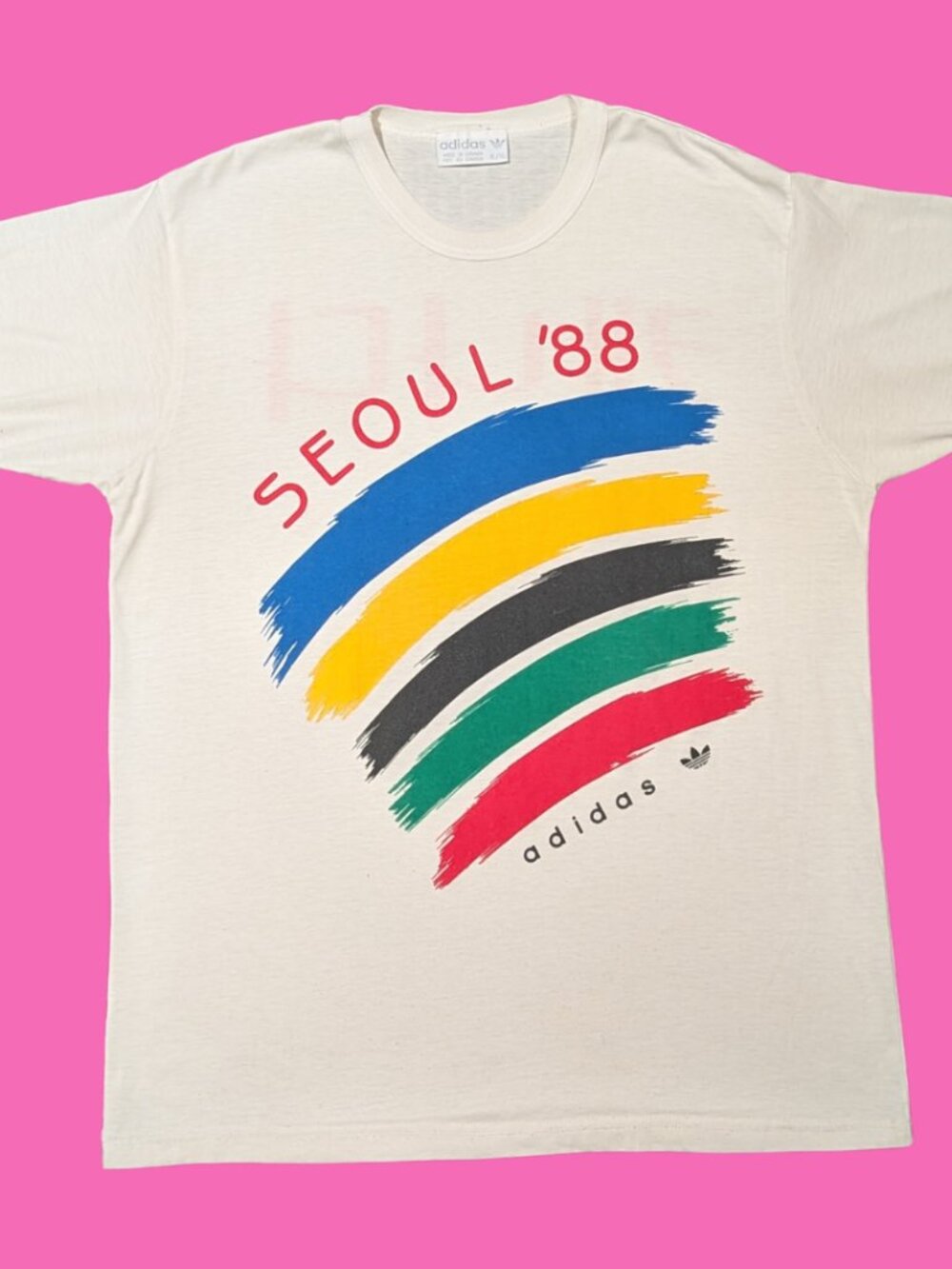 Vintage 1988 Seoul Olympic Games, Canada Team T-Shirt Size XL (smaller fit)